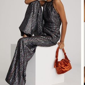 Anthropologie Multicolor Striped Jumpsuit